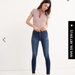 10" High-Rise Skinny Jeans in Danny Wash: TENCEL™ Denim Edition
